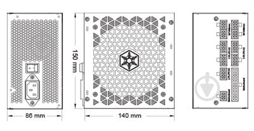Блок питания SilverStone SST-DA850-G 850 Вт - фото 26 Блок питания SilverStone SST-DA850-G 850 Вт - фото 26