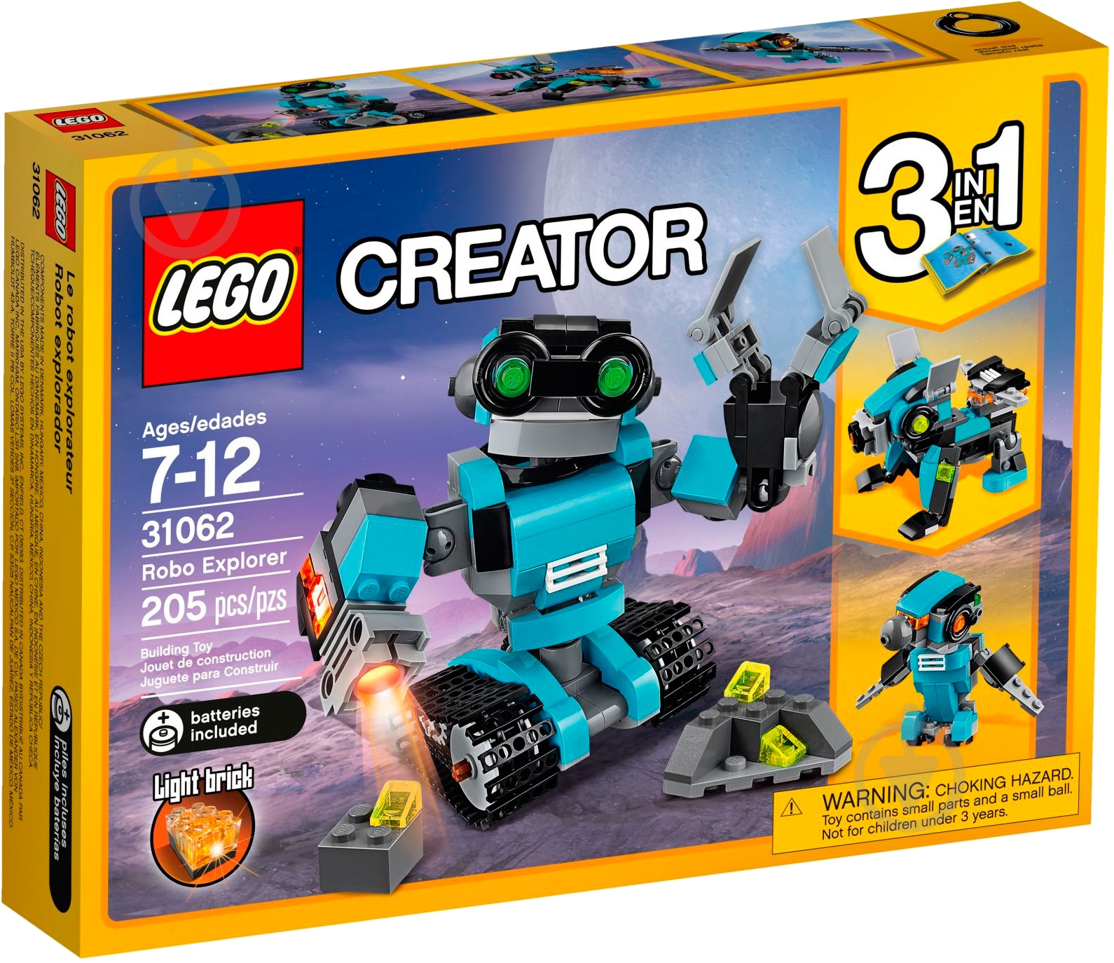 Конструктор LEGO Creator Робот-исследователь 31062 - фото 1 Конструктор LEGO Creator Робот-исследователь 31062 - фото 1