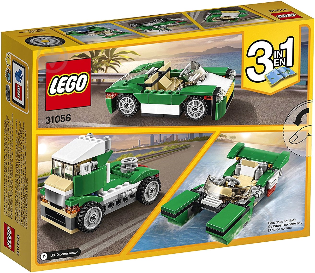 Конструктор LEGO Creator Зеленый кабриолет 31056 - фото 6