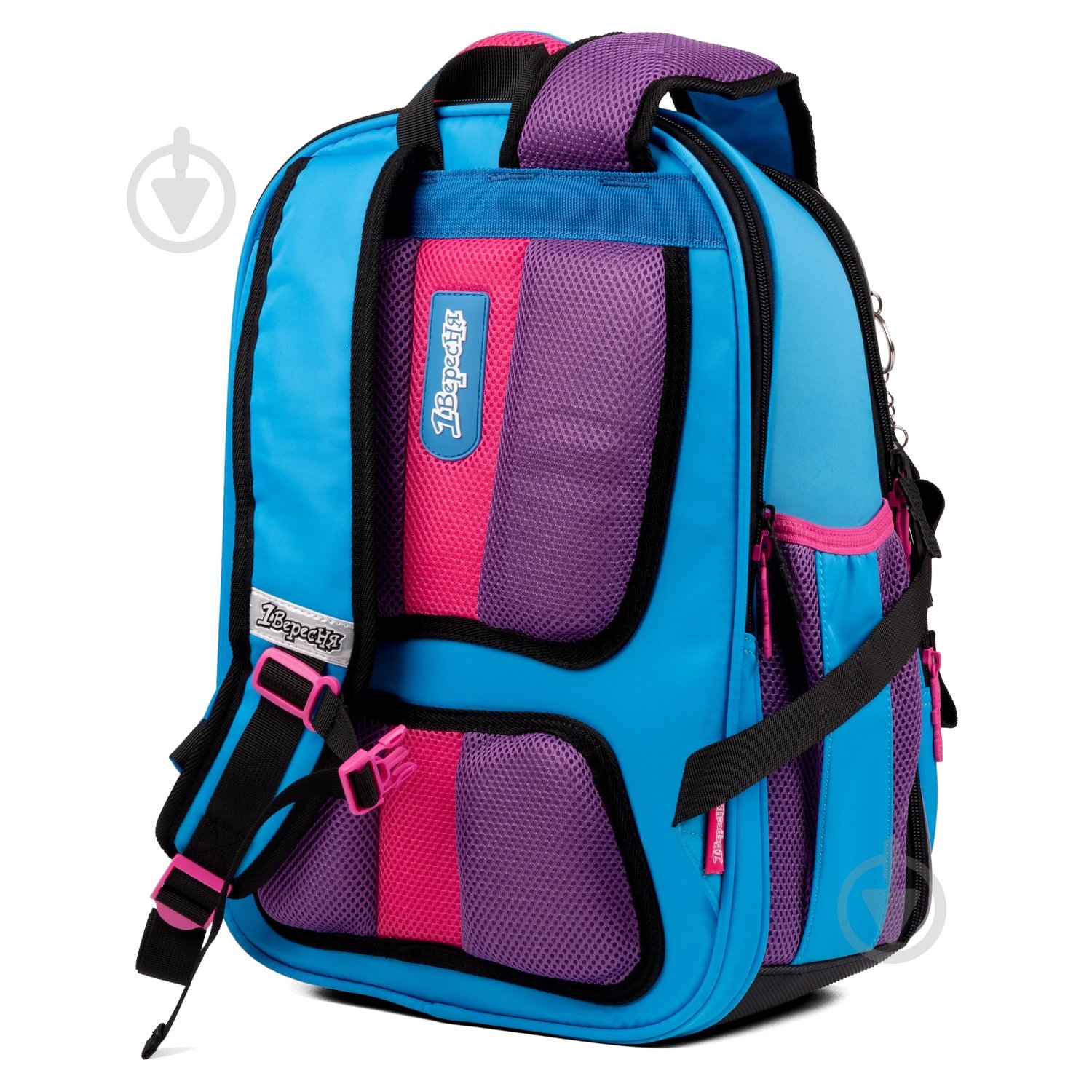 Ранець напівкаркасний 1 вересня Fashion S-97 Pink and Blue - фото 5