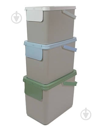 Контейнер для мусора Prosperplast 30 л 3 шт. 90042 - фото 1 Контейнер для мусора Prosperplast 30 л 3 шт. 90042 - фото 1