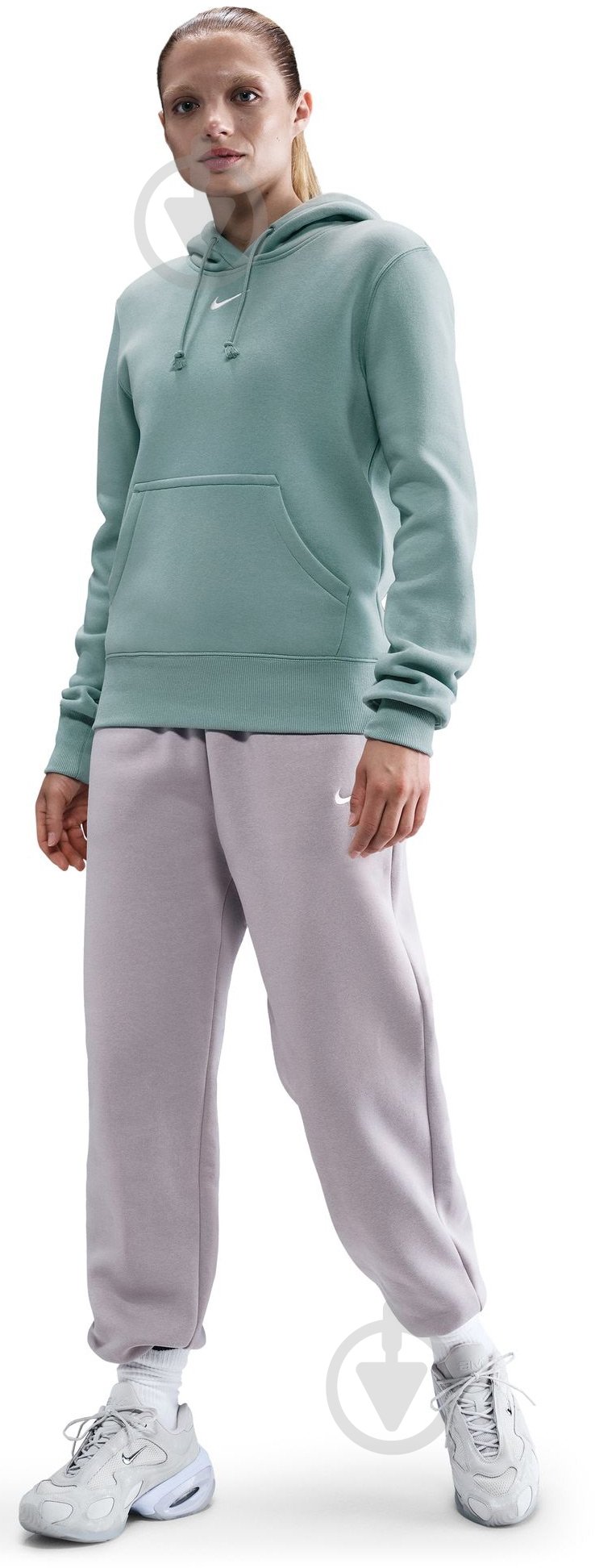 Джемпер Nike W NSW PHNX FLC STD PO Hoodie HF6839-017 р.S бірюзовий - фото 2 Джемпер Nike W NSW PHNX FLC STD PO Hoodie HF6839-017 р.S бірюзовий - фото 2