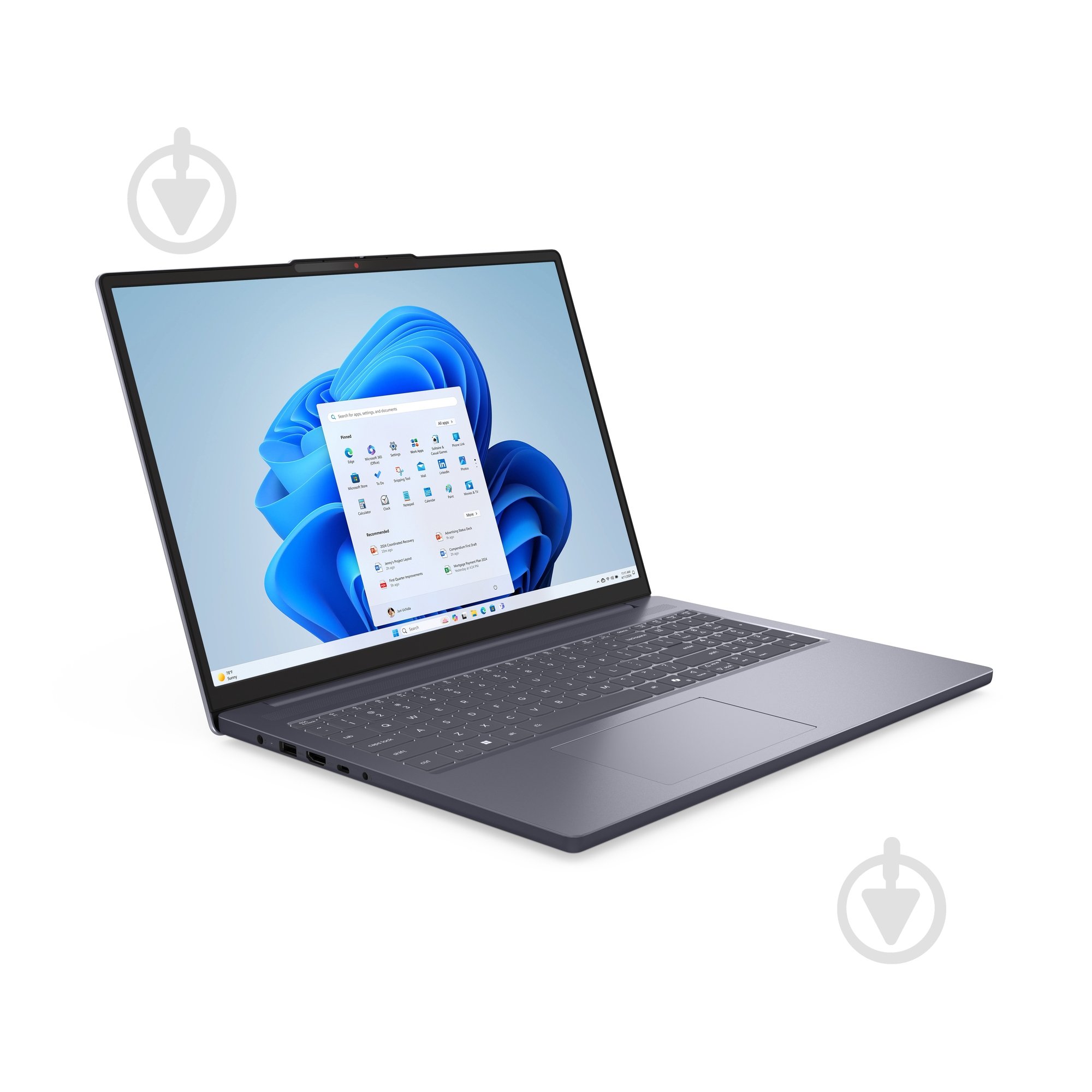 Ноутбук Lenovo ideapad Slim 3 16ARP10 16" (1446518) luna grey - фото 13 Ноутбук Lenovo ideapad Slim 3 16ARP10 16" (1446518) luna grey - фото 13