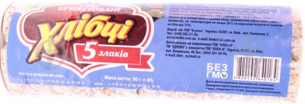 Хлебцы Здраво 5 злаков 90 г - фото 1