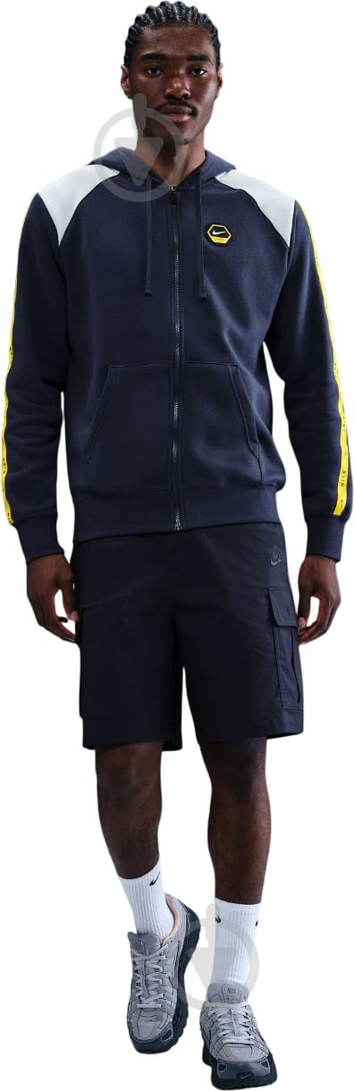 Джемпер Nike M NSW CS Hoody FLC BB IH4285-410 р.XL синий - фото 2