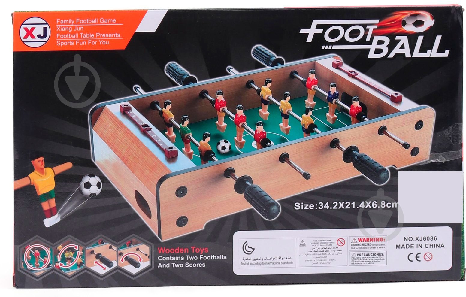 Игра настольная Футбол XJ6086 - фото 7 Игра настольная Футбол XJ6086 - фото 7