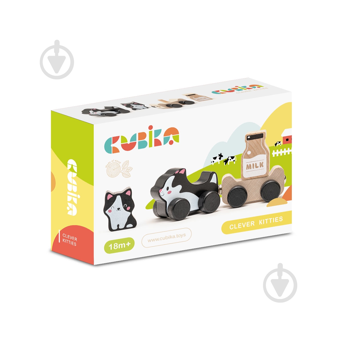 Игра деревянная Cubika "Веселые котята" - фото 1