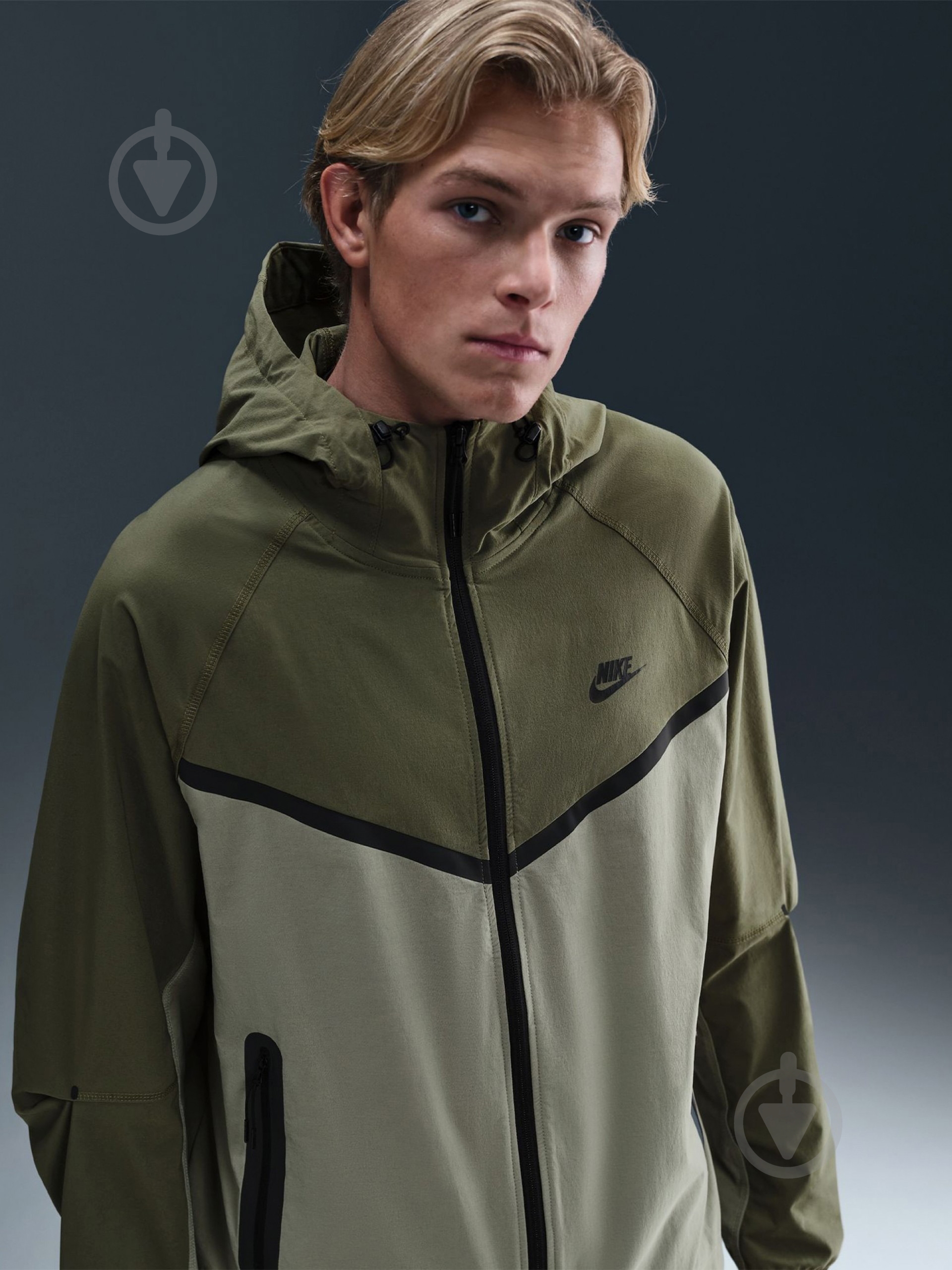 ᐉ Джемпер Nike M NK TCH WVN WR FZ JKT HM7151-321 р.XL хаки