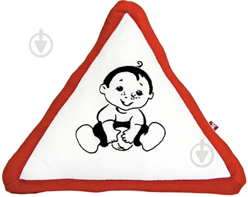 Подушка декоративная Fancy Малыш 25 см белый с красным ПМШ01 - фото 1