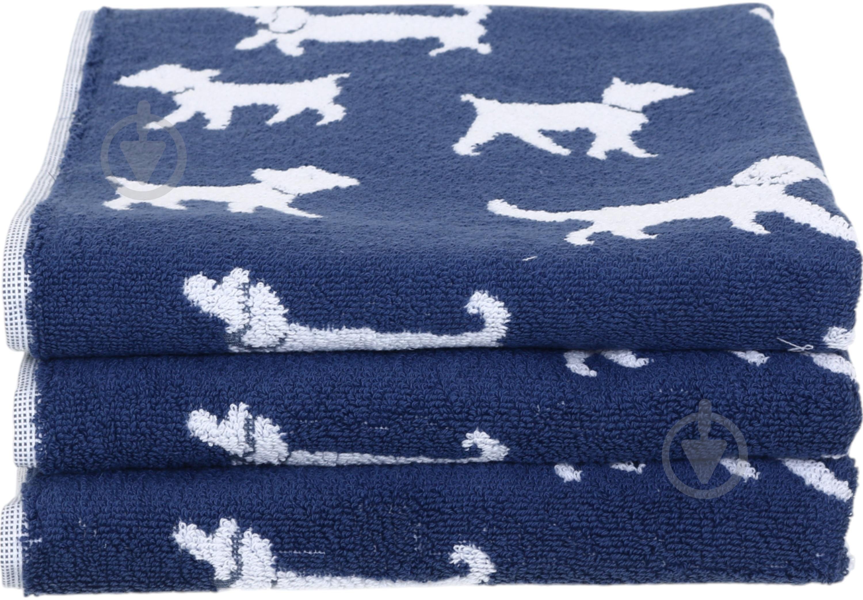 Полотенце махровое Home Dog 50x90 см синий La Nuit - фото 1 Полотенце махровое Home Dog 50x90 см синий La Nuit - фото 1