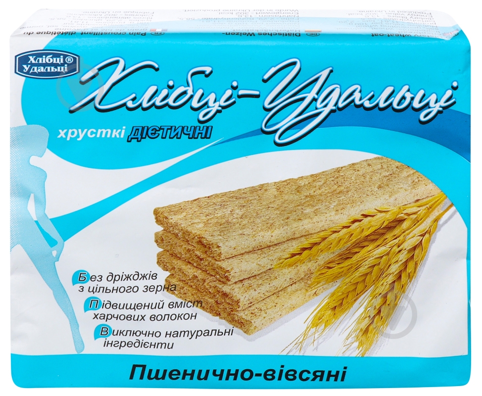 Хлібці Хлібці Удальці пшенично-вівсяні 100 г - фото 1