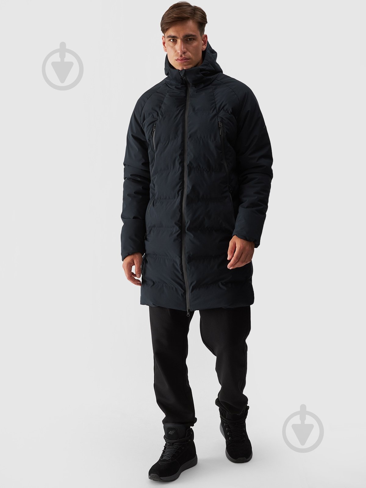 Пуховик мужской зимний 4F DOWN JACKET M489 4FWAW24TDJAM489-20S р.M черный - фото 1