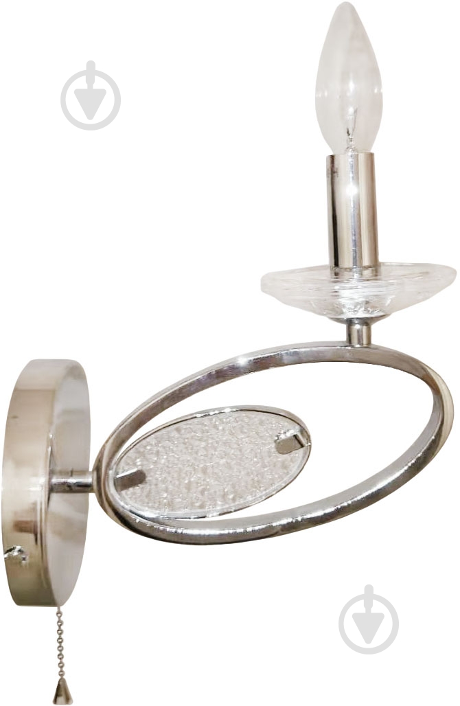 Бра Victoria Lighting Melody/AP1 1x40 Вт E14 никель - фото 1
