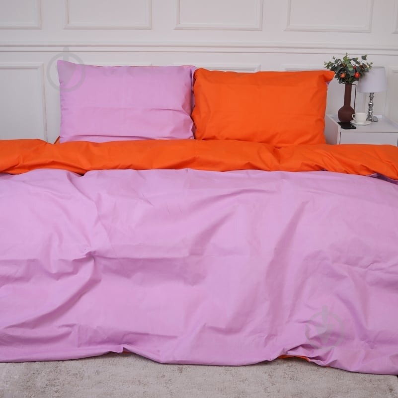Комплект постельного белья MirSon Ranforce Elite Christiano (13-1027+16-3310) фиолетовый/оранжевый - фото 1 Комплект постельного белья MirSon Ranforce Elite Christiano (13-1027+16-3310) фиолетовый/оранжевый - фото 1