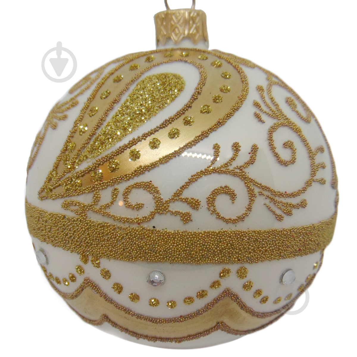 Шар новогодний d80 2869 80 мм - фото 1