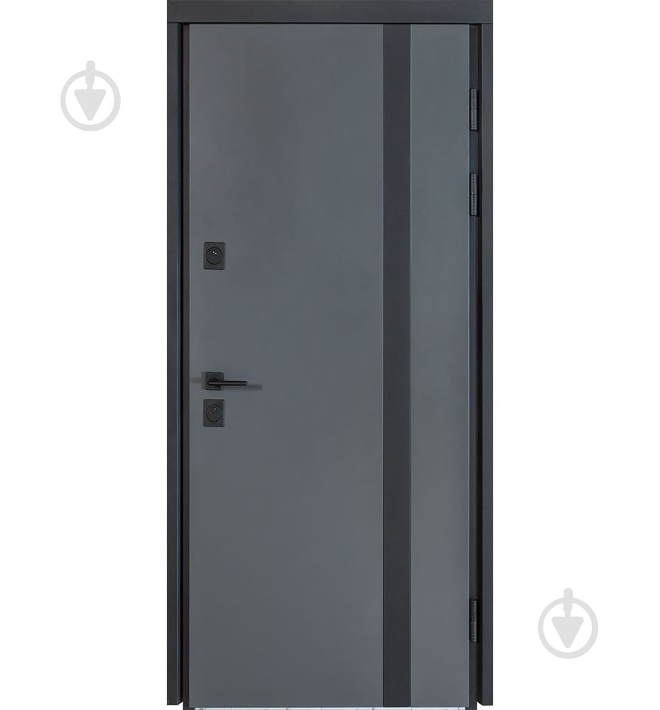 Двері вхідні Булат Котедж 710 білий атласний 2050x950 мм ліві - фото 2