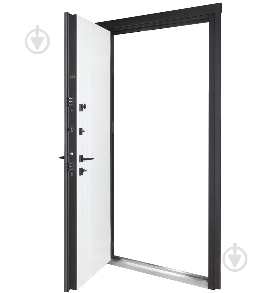 Двері вхідні Булат Котедж 710 білий атласний 2050x950 мм ліві - фото 4