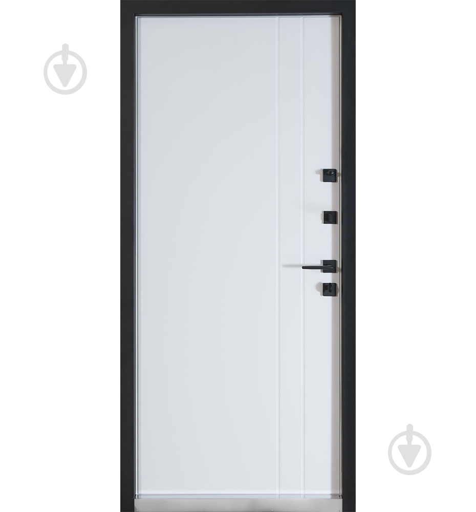 Двері вхідні Булат Котедж 710 білий атласний 2050x950 мм ліві - фото 3