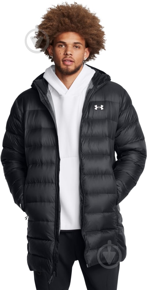 Пуховик чоловічий зимовий Under Armour LEGEND DOWN PARKA 1385839-001 р.M чорний - фото 1