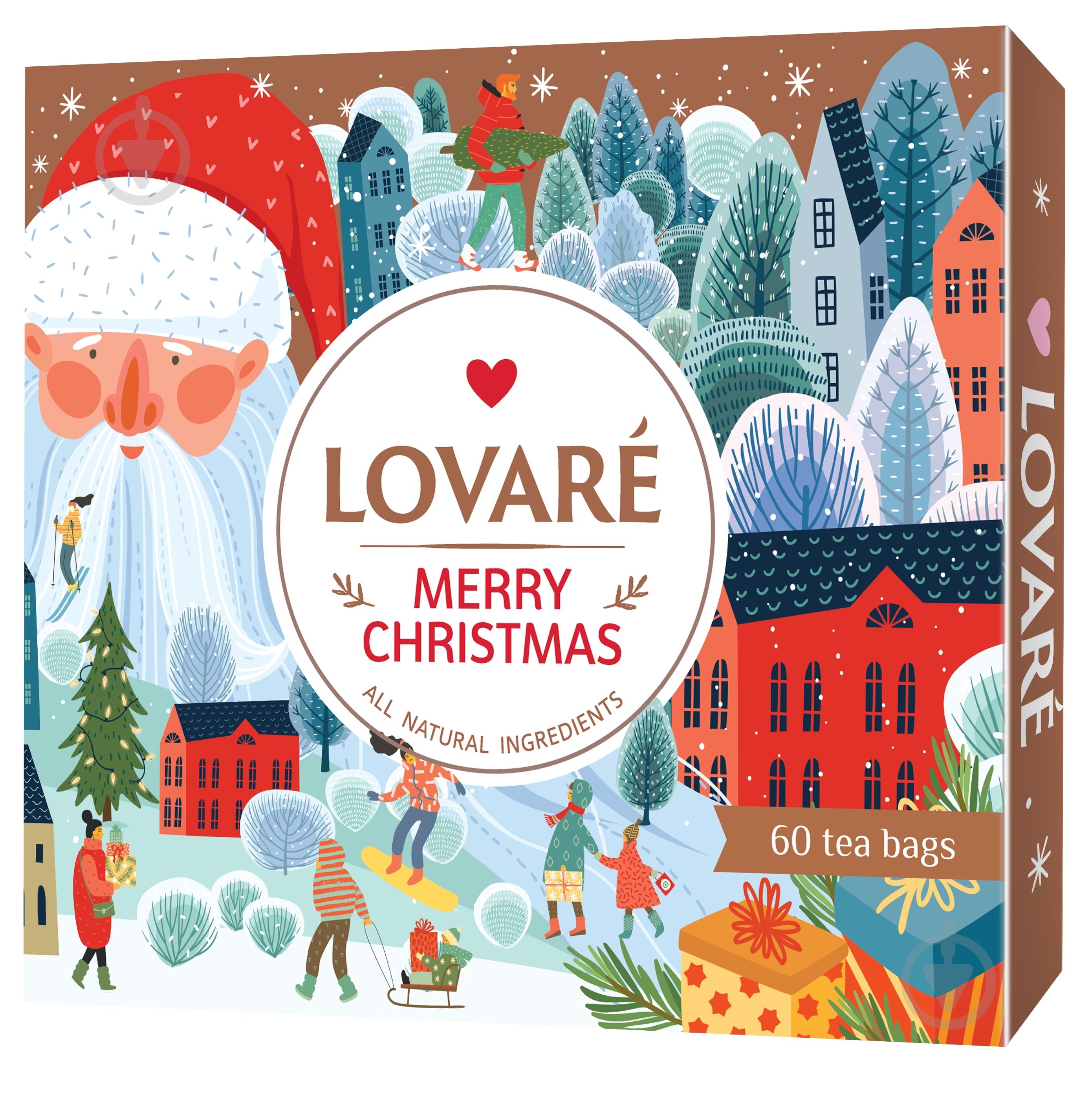 Набор подарочный Lovare Коллекция чаев Merry Christmas 60 шт. 112,5 г - фото 1 Набор подарочный Lovare Коллекция чаев Merry Christmas 60 шт. 112,5 г - фото 1
