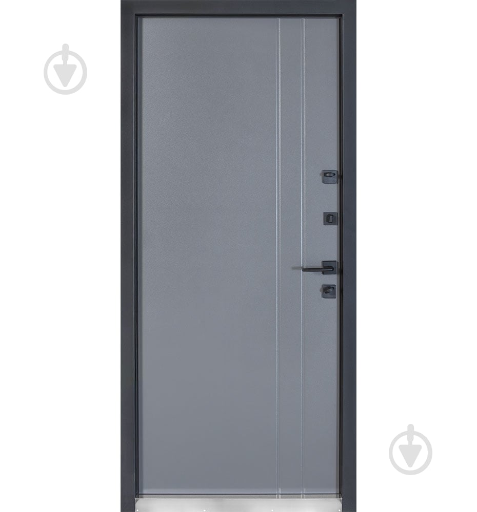 Двері вхідні Булат Котедж 710 титан 2050x850 мм праві - фото 3