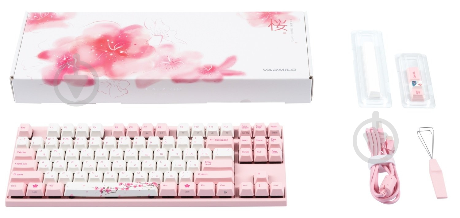 Клавиатура Varmilo VA87M Sakura Cherry MX Brown (VA87MN2P/PP88RA) - фото 8