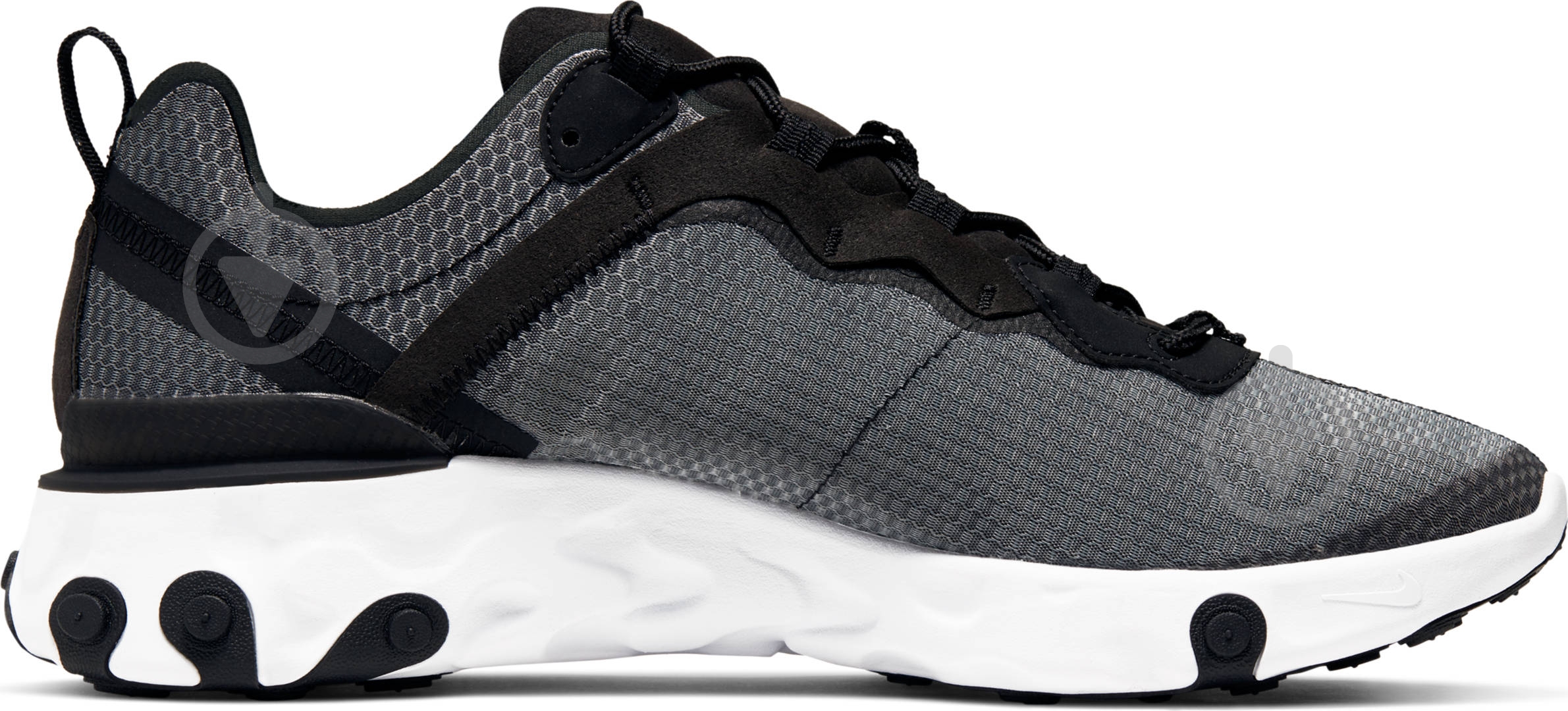 Кросівки чоловічі демісезонні Nike REACT ELEMENT 55 SE CI3831-002 р.42,5 чорні із білим - фото 4 Кросівки чоловічі демісезонні Nike REACT ELEMENT 55 SE CI3831-002 р.42,5 чорні із білим - фото 4