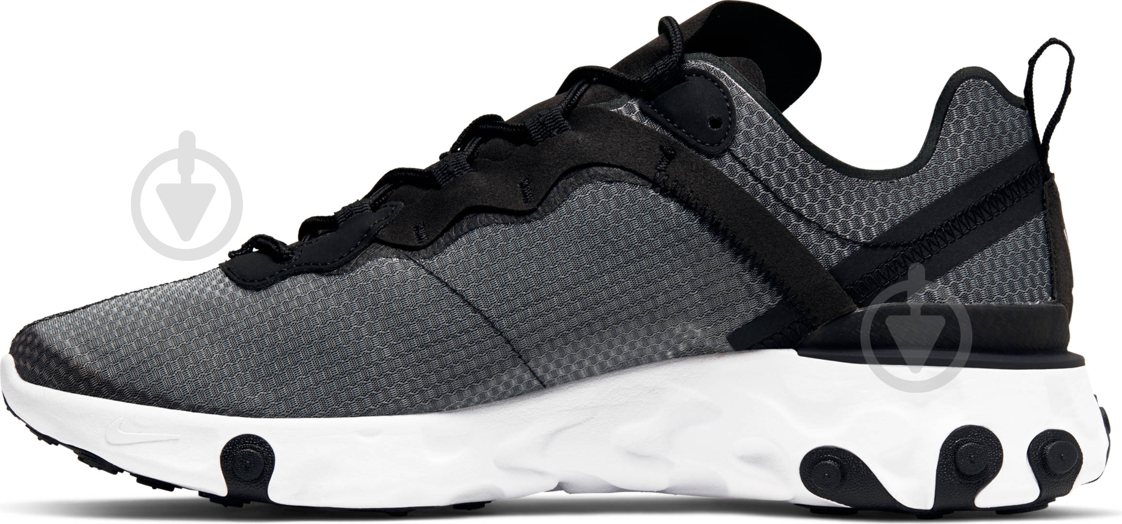 Кросівки чоловічі демісезонні Nike REACT ELEMENT 55 SE CI3831-002 р.42,5 чорні із білим - фото 6 Кросівки чоловічі демісезонні Nike REACT ELEMENT 55 SE CI3831-002 р.42,5 чорні із білим - фото 6