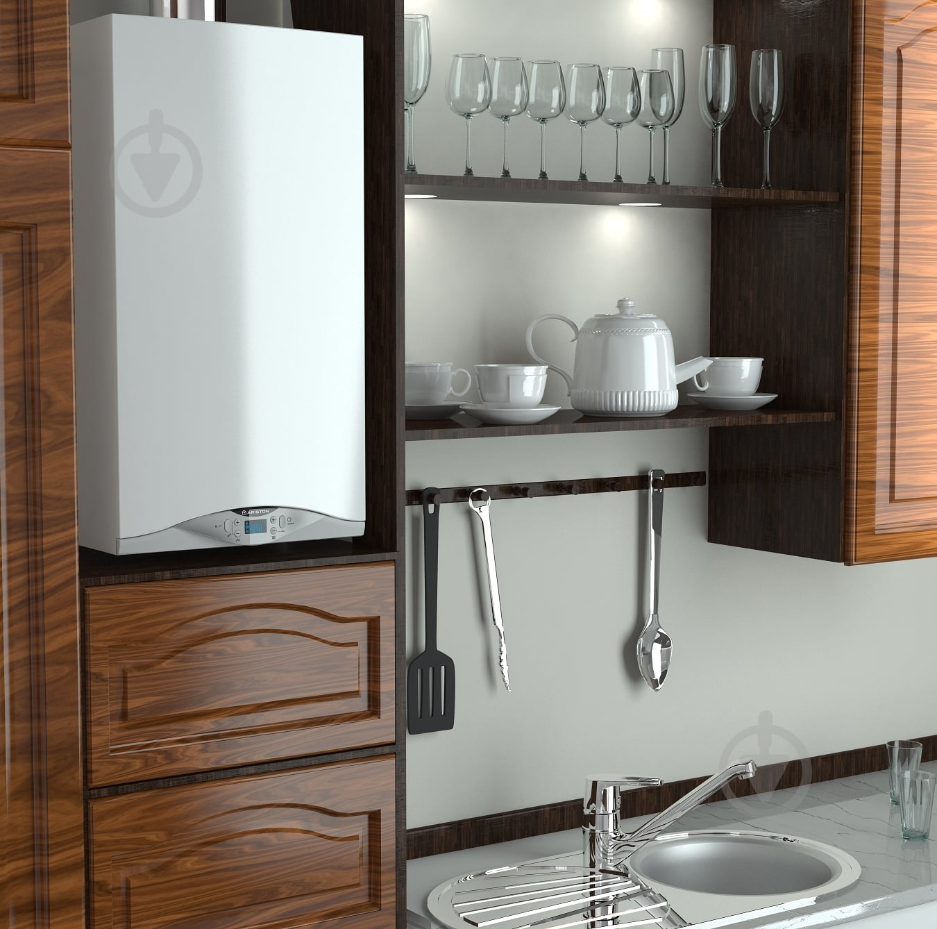 Котел газовый Ariston CARES PREMIUM 30 FF - фото 5 Котел газовый Ariston CARES PREMIUM 30 FF - фото 5