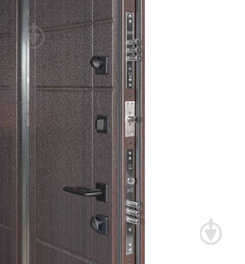Двері вхідні Булат Термо Хаус 705 венге темний / венге темний 2050x1200 мм ліві - фото 5