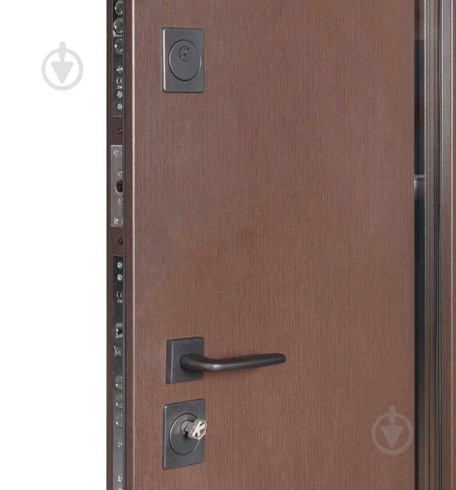 Двері вхідні Булат Термо Хаус 705 венге темний / венге темний 2050x1200 мм ліві - фото 4