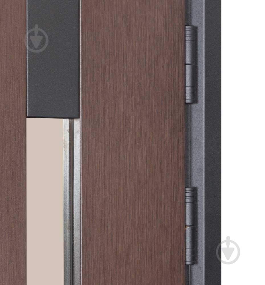 Двері вхідні Булат Термо Хаус 705 венге темний / венге темний 2050x1200 мм праві - фото 6