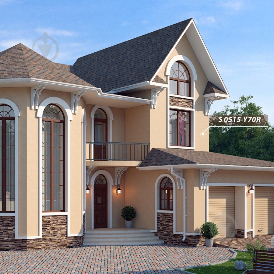 Рельефная краска акриловая структурная Feidal Fassad-Relief economic мат белый 2,5 л - фото 3