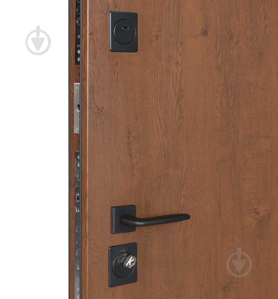 Двері вхідні Булат Термо Хаус 705 дуб бронзовий / молочний клен 2050x950 мм ліві - фото 5