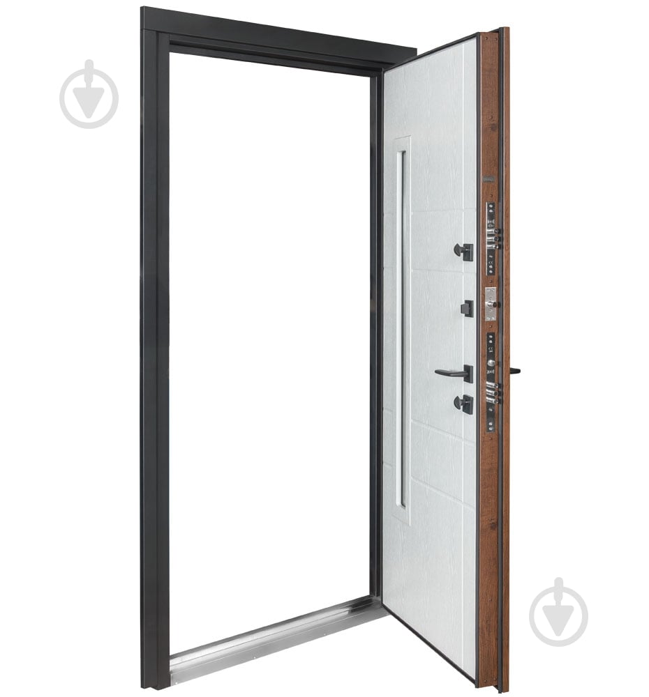 Двері вхідні Булат Термо Хаус 705 дуб бронзовий / молочний клен 2050x950 мм ліві - фото 4