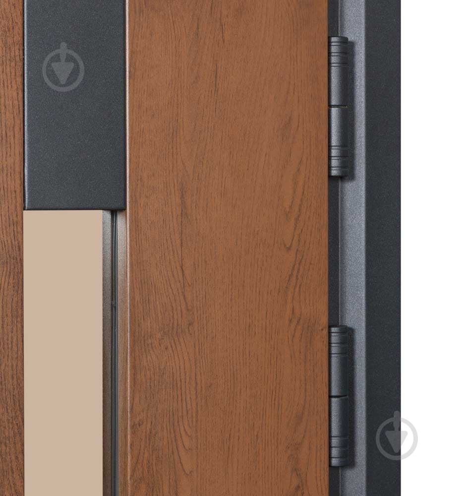 Двері вхідні Булат Термо Хаус 705 дуб бронзовий / молочний клен 2050x950 мм праві - фото 7