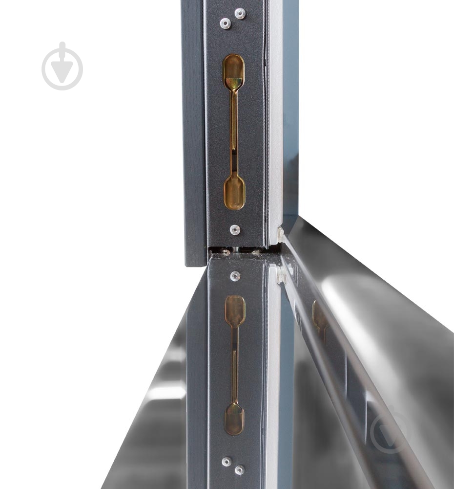 Двері вхідні Булат Термо Хаус 705 темний антрацит / білий атласний 2050x1200 мм ліві - фото 10