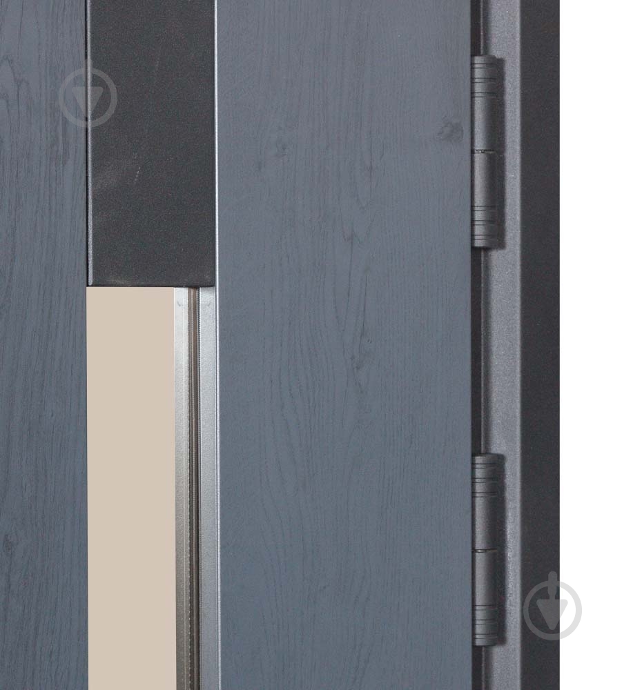 Двері вхідні Булат Термо Хаус 705 темний антрацит / білий атласний 2050x1200 мм праві - фото 6