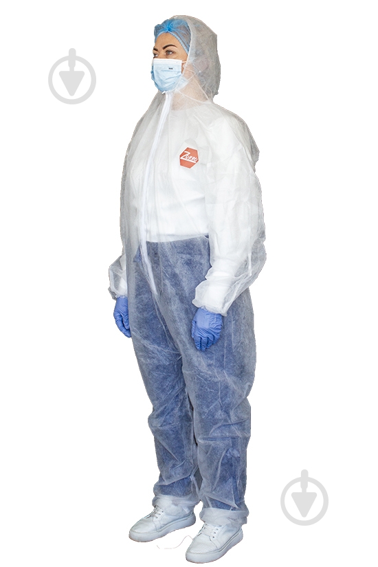 Комбинезон Zorro захисний зі спанбонду на блискавці р. XXL белый - фото 10