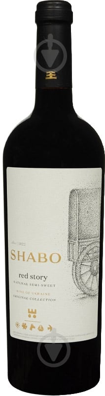 Вино Shabo красное полусладкое 0,75 л - фото 1