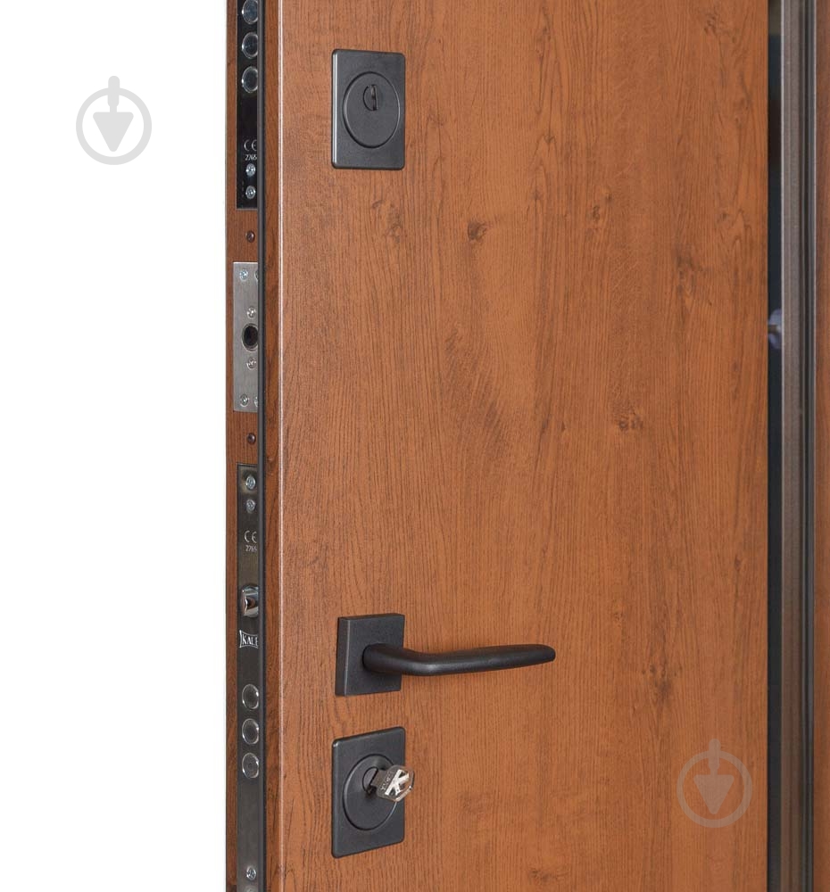 Дверь входная Булат Термо Хаус 706 дуб бронзовый / молочный клен 2050x1200 мм левая - фото 4