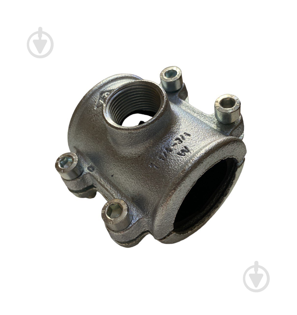 Хомут-врезка Atusa оцинкованный (белый чугун) O1 1/2 х 3/4 - фото 1 Хомут-врезка Atusa оцинкованный (белый чугун) O1 1/2 х 3/4 - фото 1