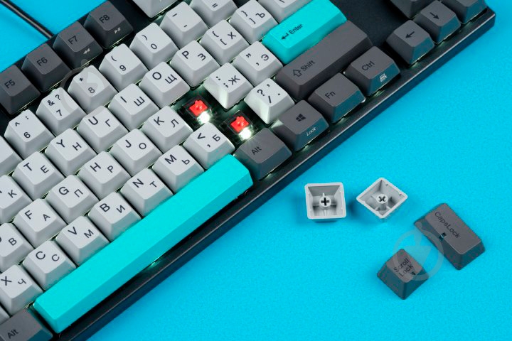 Клавіатура Varmilo VA87M (VA87MN2W/LLPN2RB) Moonlight Cherry MX Brown grey - фото 9
