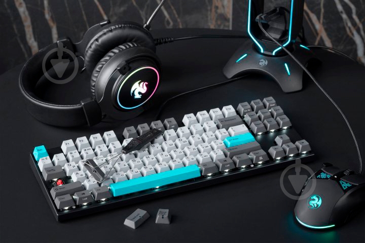 Клавіатура Varmilo VA87M (VA87MN2W/LLPN2RB) Moonlight Cherry MX Brown grey - фото 14