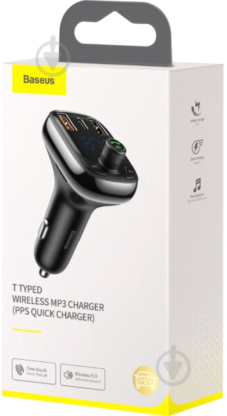 Зарядное устройство BASEUS T typed Bluetooth MP3 Black (CCTM-01) - фото 6