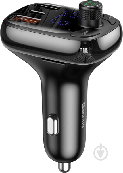 Зарядное устройство BASEUS T typed Bluetooth MP3 Black (CCTM-01) - фото 1