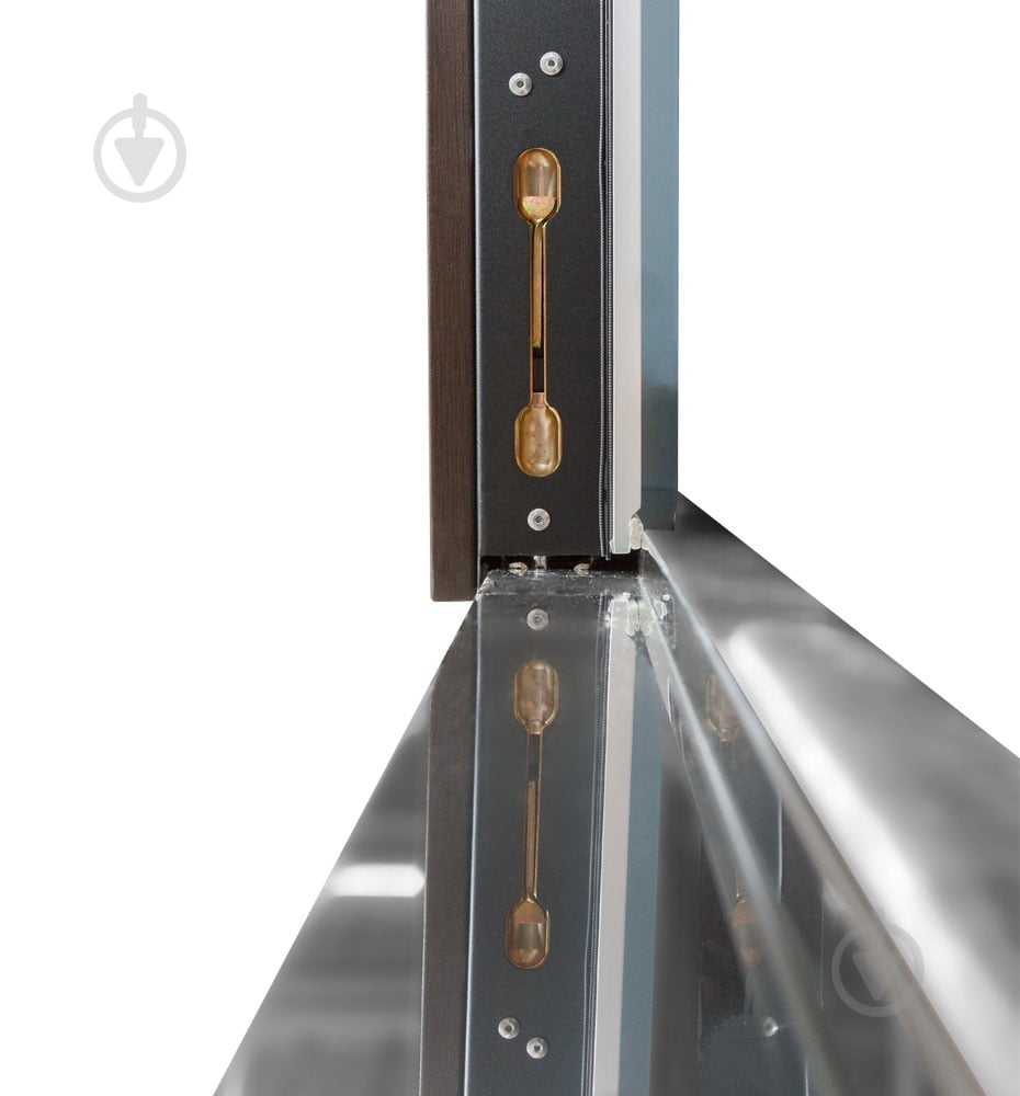 Двері вхідні Булат Термо Хаус 710 венге темний / білий атласний 2050x1200 мм праві - фото 10