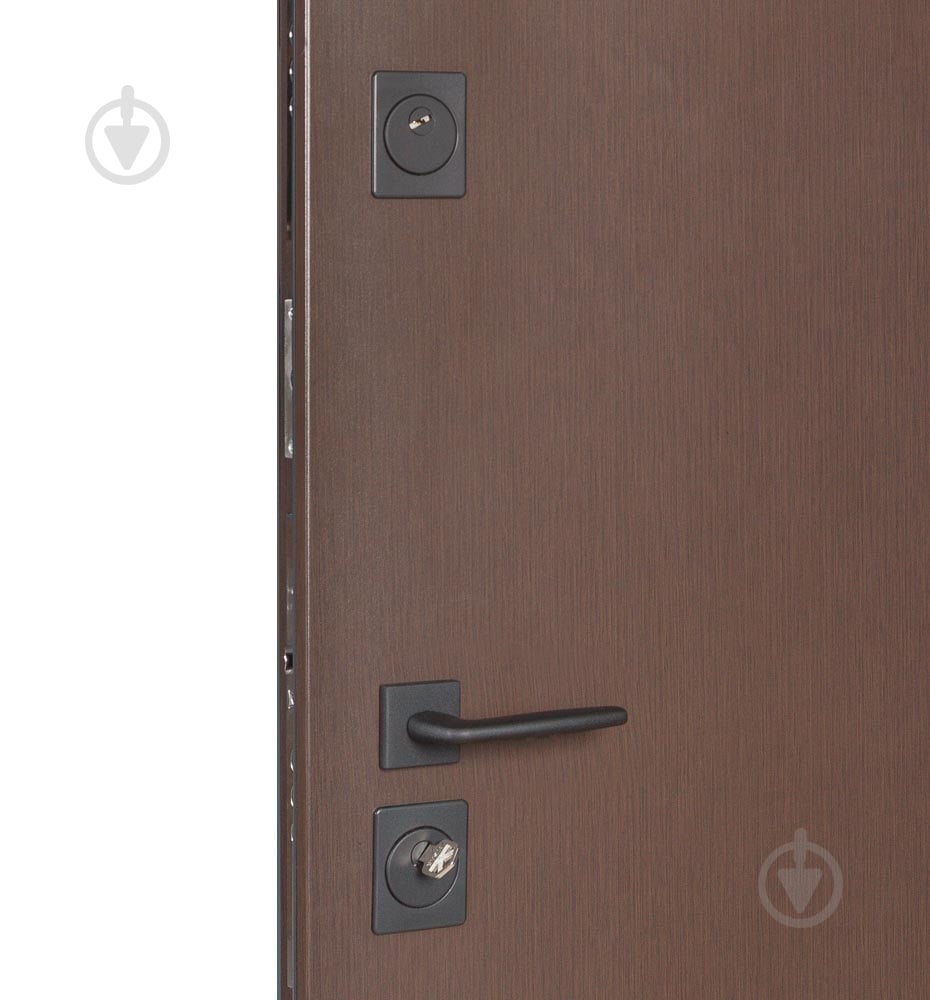 Двері вхідні Булат Термо Хаус 710 венге темний / білий атласний 2050x1200 мм праві - фото 4