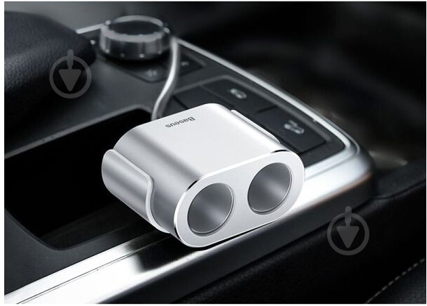 Разветвитель прикуривателя BASEUS High Efficiency One to Two Cigarette Lighter Silver (CRDYQ-0S) - фото 4 Разветвитель прикуривателя BASEUS High Efficiency One to Two Cigarette Lighter Silver (CRDYQ-0S) - фото 4