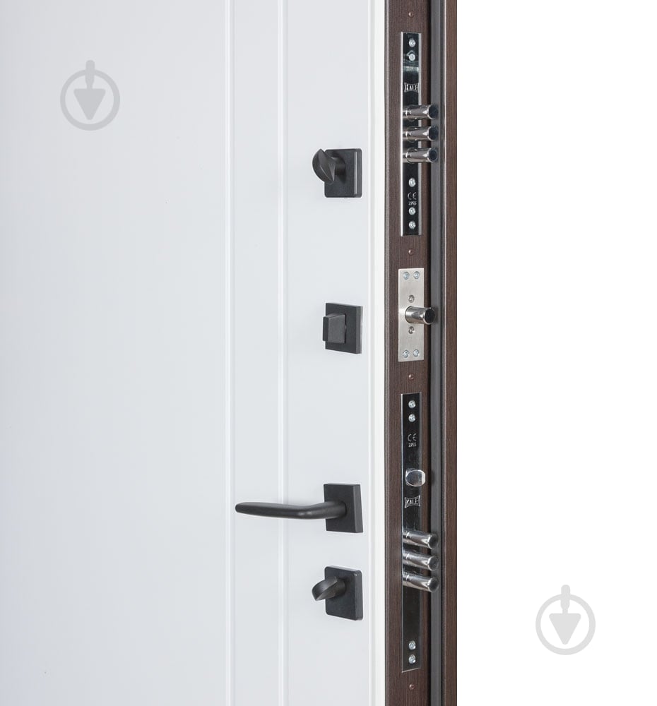 Двері вхідні Булат Термо Хаус 710 венге темний / білий атласний 2050x950 мм ліві - фото 6